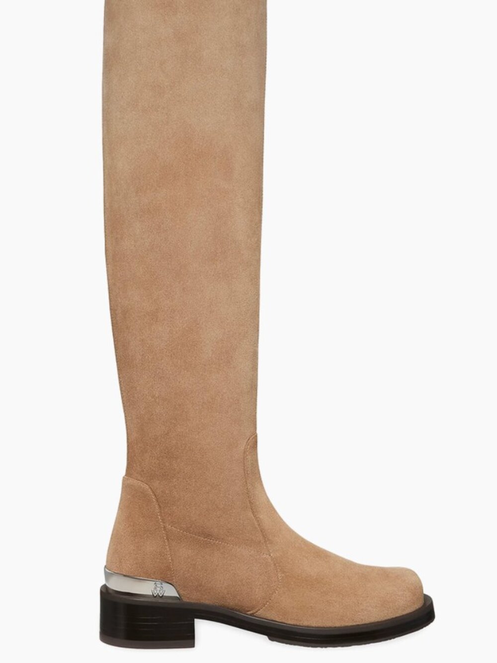 NWT Stuart Weitzman Suede Mercer Khaki Beige Boot Size 7.5